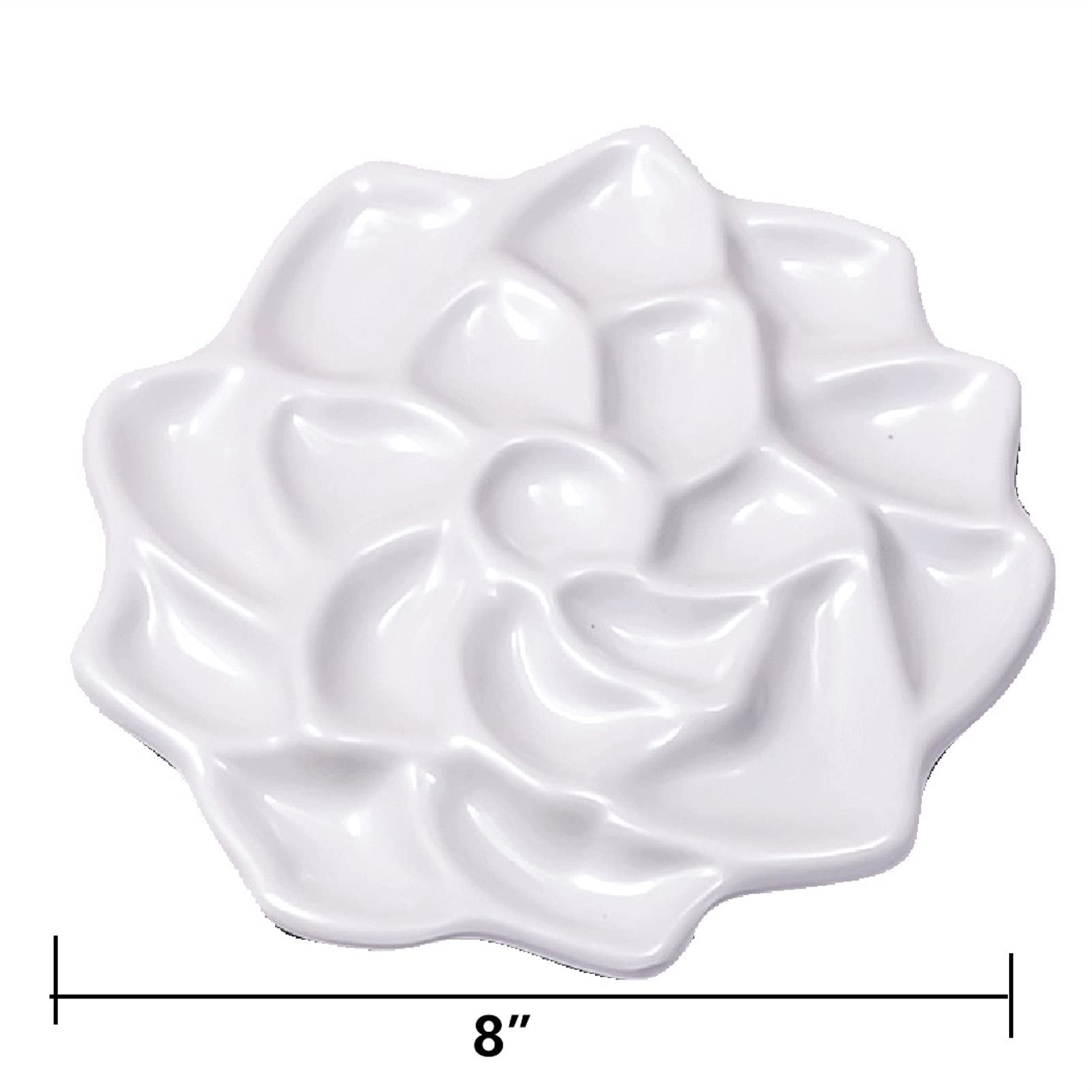 paleta akwarelowa paleta Rose Shape Paint Palette Artist 8” tacka na farby gwaszowe akrylowe olejne