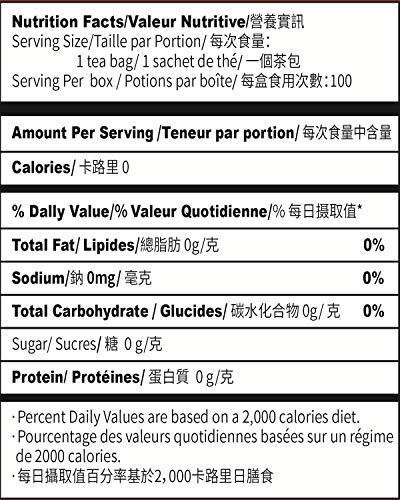 Imozai Organic Puerh Tea Bags 100 Count Individually Wrapped #TOP3