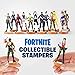 P.M.I. Fortnite Authentic Toys with Stamp, 5 Pack Blister – Popular Fornite Battle Royale Characters – Series 2 Collection for Boys & Girls