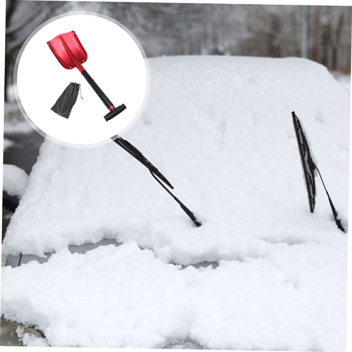 Totority Pala Da Neve Pala Del Veicolo Di Emergenza Auto Pala Per La Rimozione Della Neve Pala Da Campeggio Pieghevole Strumenti Automobilistici Per Carichi Pesanti Pala Da Campeggio
