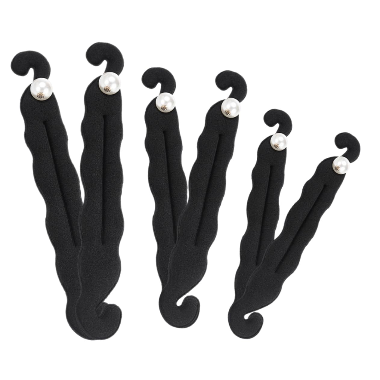 Beavorty 5 Set Di Eleganti Fermagli Per Chignon Decorati Per Donne Arricciacapelli Strumento Per Coda Di Cavallo Set Di Modellatori Per Chignon 6 Pezzi*5