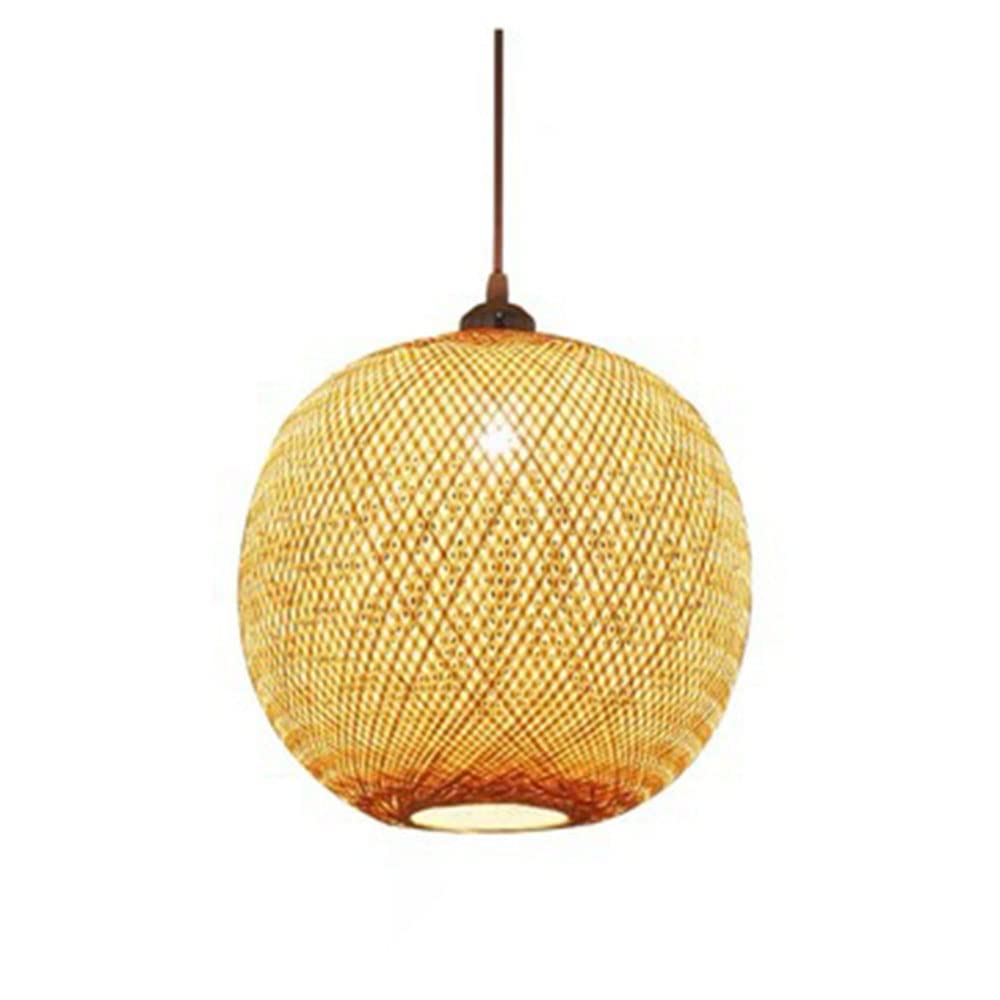 Lustre en bambou haut de gamme abat-jour tissé main de haute qualité