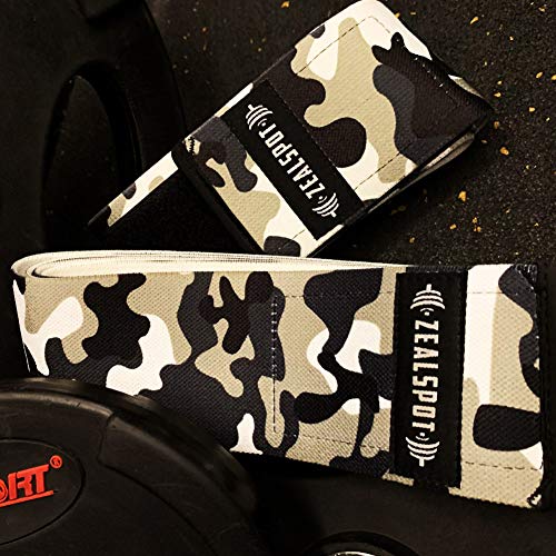Zealspot Knee Wraps(Pair) Compression & Elastic Support For Cross Training,Wods,Gym, Workout,Weightlifting,Fitness & Powerlifting – Best Knee Straps For Squats -For Men & Women- 72" (Camo(Pair)) #TOP2