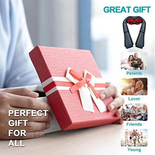 Cotsoco Back Massager,Shiatsu Shoulder And Neck Massager With Heat, Electric Deep Tissue Massage Pillow For Body Muscle Pain Relief,Best Gifts For Mom Dad Women Men,Home, Office And Car Use #TOP6