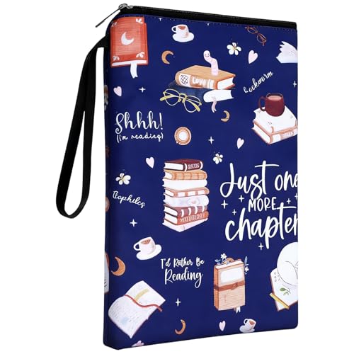 Book Sleeve Compact 29x21 cm Book Storage Solution Protective Book Cover with Secure Zipper Closure Durable Book Pouch for Reading Enthusiasts and Travel Use