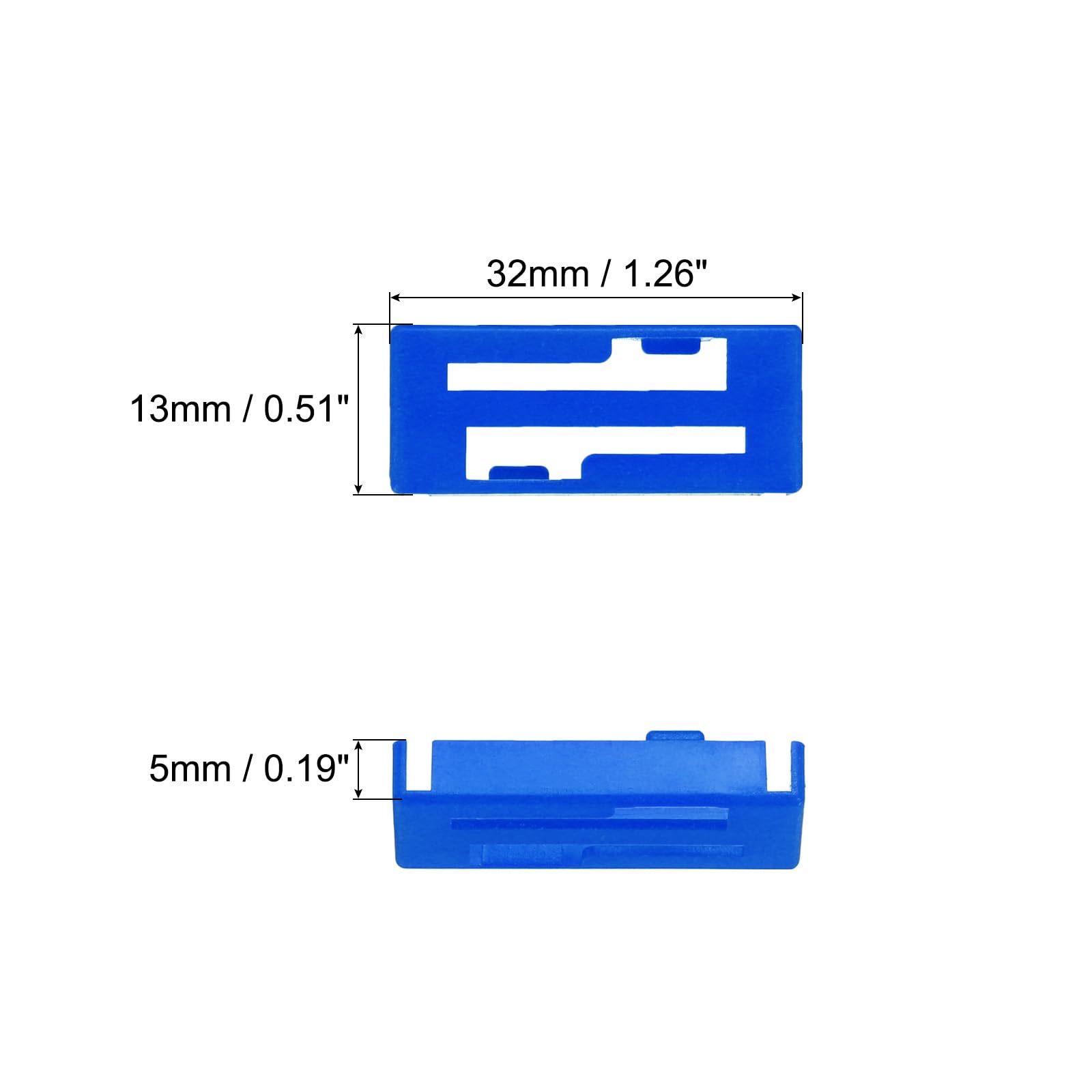 18 Fermacavi Per Servo QUARKZMAN Blu - Clip Di Bloccaggio In ABS Per Prolunghe, Modellismo RC Auto Aerei Barche, Antivibrazione - 4