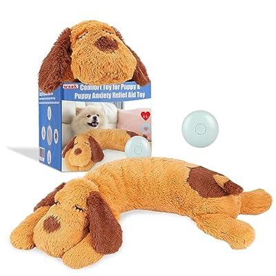 WEOK Heartbeat Puppy Toy - Almohada cómoda para abrazar, Ayuda calmante para aliviar la ansiedad del Perro, Juguete de Peluche para Perros, Juguete de Latido del corazón para Cachorros, Ayuda para | Ya disponible en tu tienda friki favorita! En mundofriki.es!