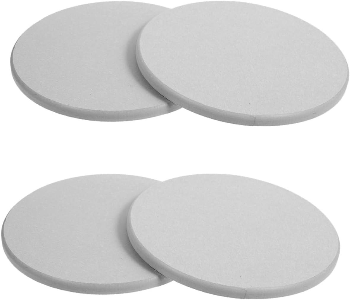 POPETPOP 4pcs Water Absorption Flower Pot Saucers Drip Trays for Indoor Plants Non-damaging Plant Trays Grey Color for Excess Water Drainage and Spillage