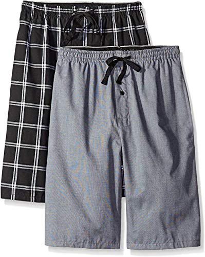Image of Hanes mens 2-pack Woven Pajama Short