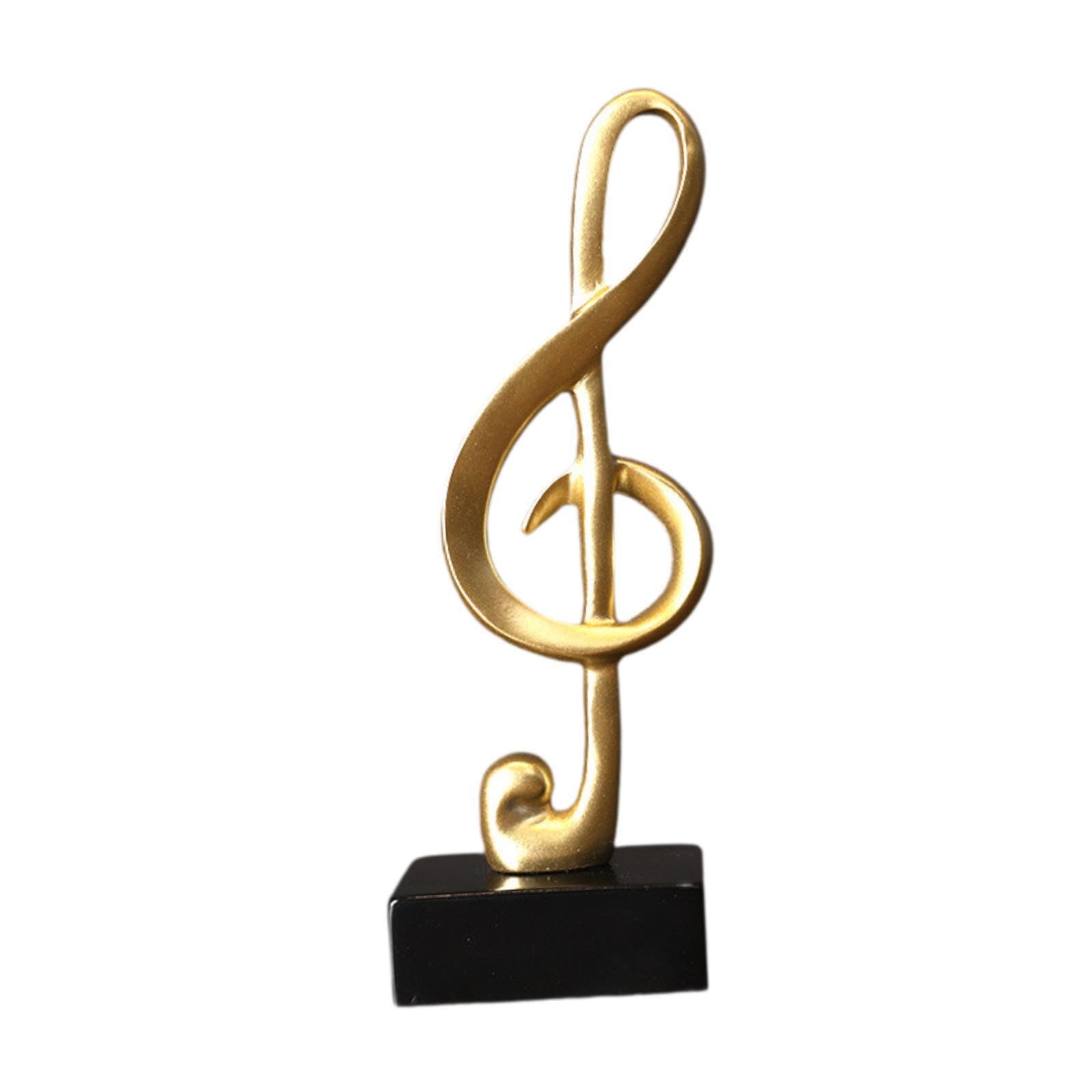 Yixannx Desktop Decorative Figurine Music Note Sculpture Office Home Decoration Stylish Modern Craftsmanship Home Accent Desktop Decorative Figurine