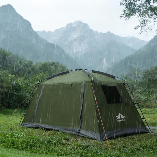 Carpa para mochileros Night Cat para camping: portátil para 1-2 persona, impermeable, fácil de montar y compacta para festivales al aire libre miniatura 2