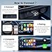 Wireless CarPlay Adapter for iPhone 2025 Upgrade, Mini Size, Convert Wired to Wireless, Plug & Play, Zero Latency, USB A & C Compatible, Works with 2015+ Cars & iPhone 6+, Dual-Band Bluetooth & Wi-Fi