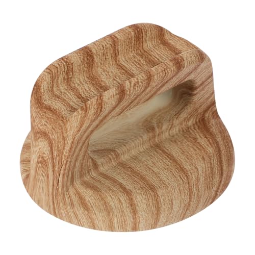 NIYANGLE Pomo para Tapa de Olla Pequeño Antiescaldaduras de Baquelita Color Madera Clara Asa Resistente al Desgaste para Utensilios de Cocina Repuesto Funcional Compatible Tapas de