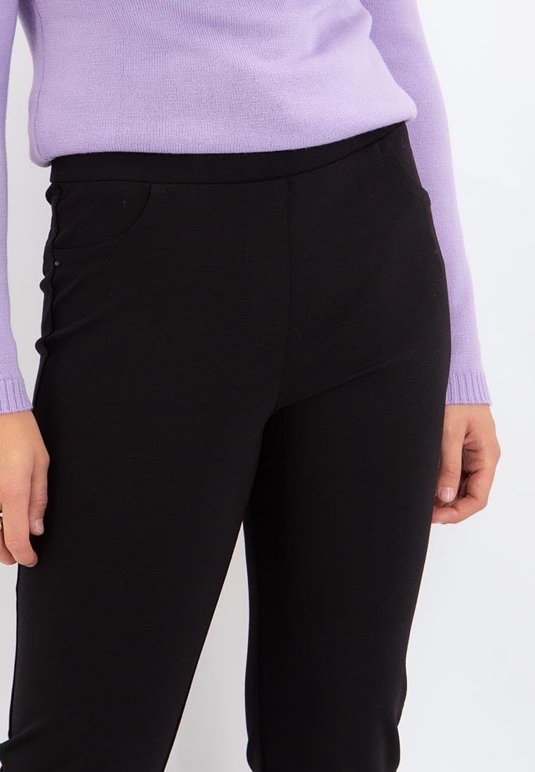 Carla Ferroni Pantalone Donna Invernale in Comodo Jersey Elasticizzato Art. 15937