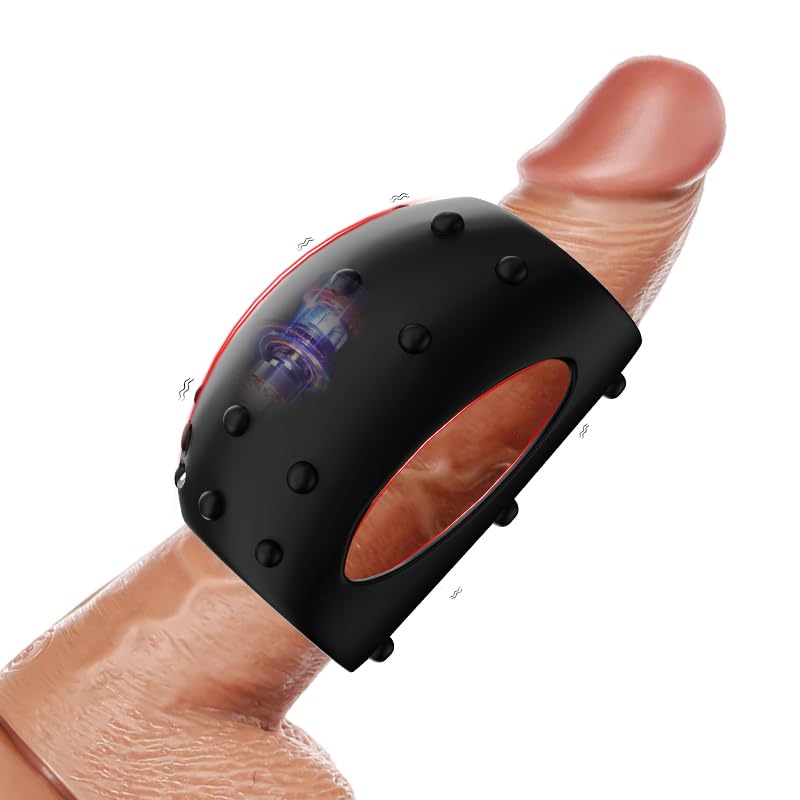 Anillo Pene Vibrador con 10 Modos De Vibración Y Textura Granular Anillos Erección Elástica Silicona Para Hombres Sexuales, Retraso De Tiempo Estimulación Masturbador Entrenador Juguete Sexual Adultos