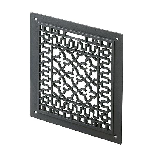 Minuteman International Cast Iron Floor Grate Grille, Black