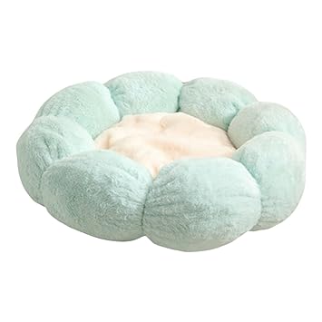 Losa Cat Bed Basket Dog Soft Plush Pad Pets Supplies Light Green S