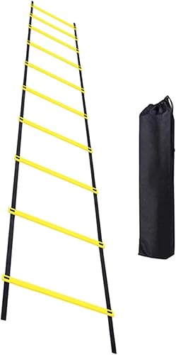 SM SunniMix Escalera de agilidad, escalera de velocidad, equilibrio de fútbol, baloncesto, entrenamiento de pies, equipo de entrenamiento de