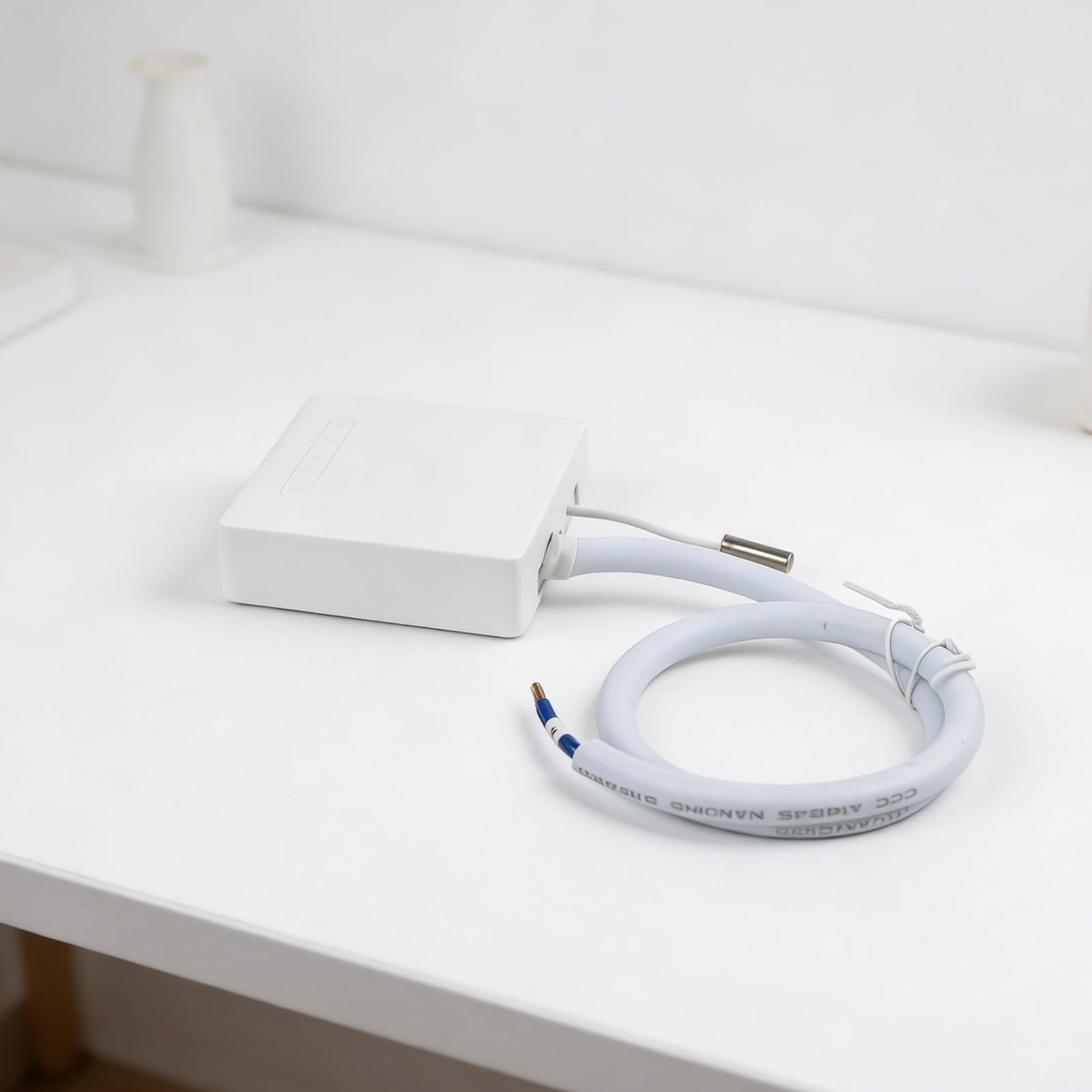 Thermostat intelligent WiFi, pour radiateur de chauffage à fil pilote, avec application de surveillance Ecowatt, commande vocale, personnalisation de la pièce, mode ECO, protection contre le gel
