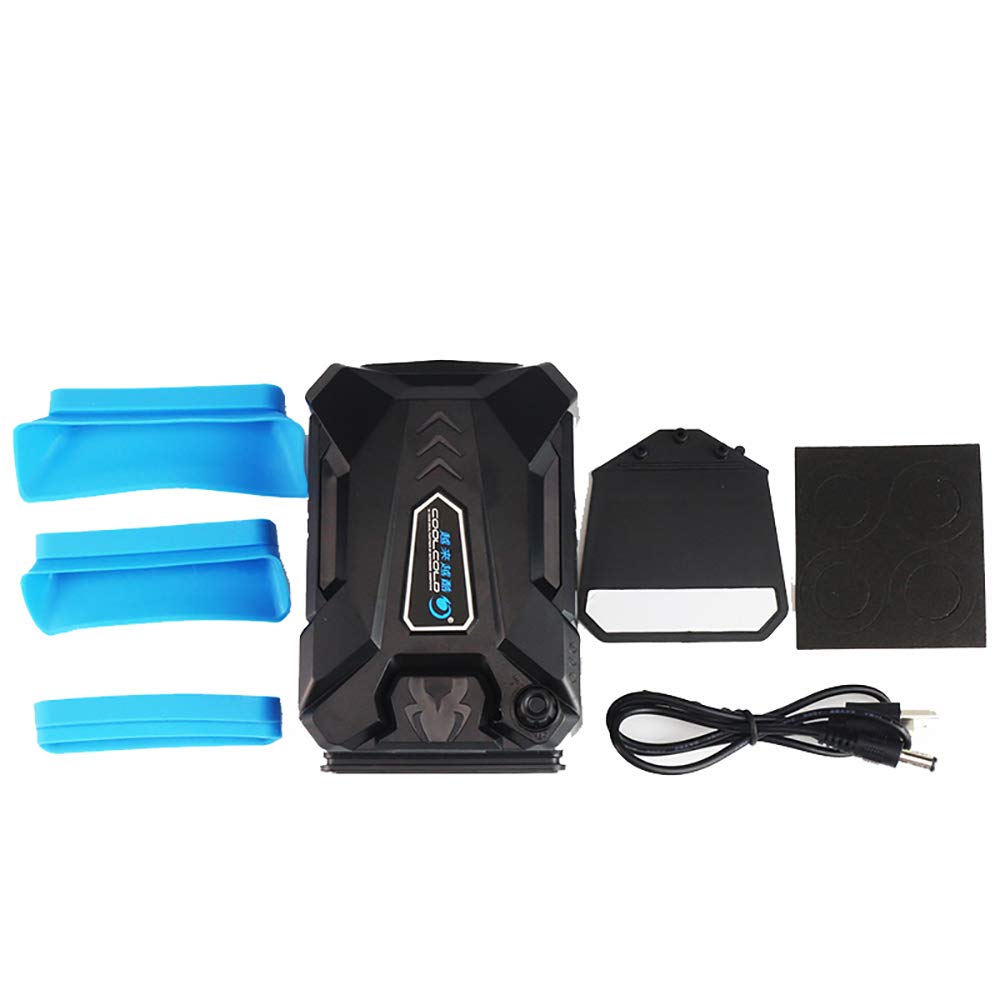 Coolcold Enfriador para Laptop con Velocidad Ajustable Ventilador Silencioso Diseño Portátil para Eficiente Reducción de Calor Alimentado por USB Compacto Ligero