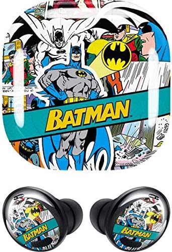 Skinit Decal Audio Skin Compatible with Samsung Galaxy Buds Pro - Officially Licensed Warner Bros Batman Comic Book Design