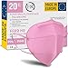 Produktbild 20x FFP2 rosa [MADE IN EUROPE] - FFP2 Maske rosa CE zertifiziert nach EN149:2001+A:2009 - Farbige FFP2 Maske pink CE zertifiziert - black FFP2 Maske bunt - atmungsaktive FFP2 pink aus Europa