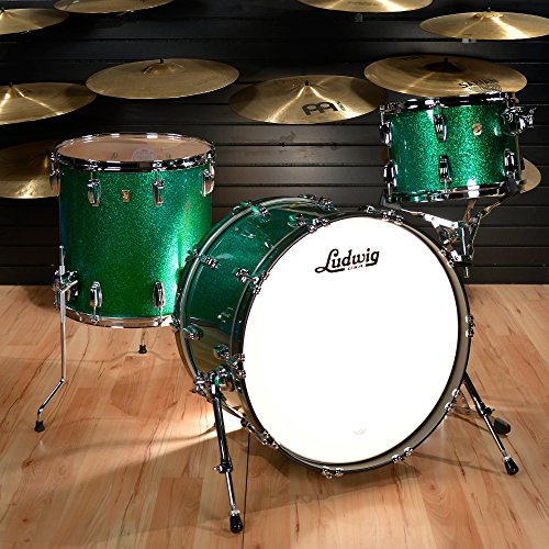 Ludwig Classic Maple 13/16/22 3pc. Drum Kit Green Sparkle