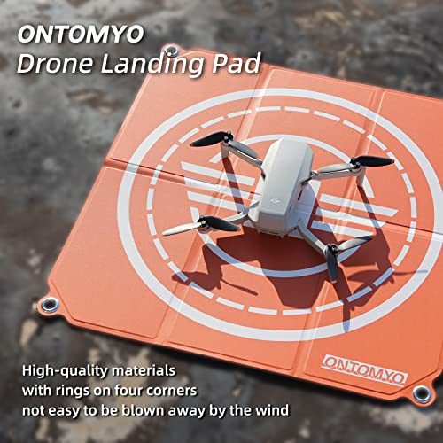 Ontomyo 20 Inch Mini 3 Pro Drone Landing Pad - Foldable Double-Sided Universal Waterproof 50Cm Landing Pad For Dji Mini 3 Pro, Mini 2 Mini 2, Mavic Mini Se, Mavic Mini, Dji Air 2S, Mavic Air 2, Fpv, Mavic 2 Pro/Zoom Drone Accessories #TOP5