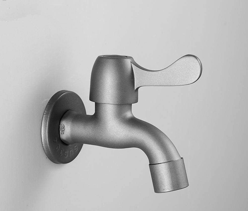 Rubinetti, Rubinetto da Cucina in Acciaio Inossidabile Grigio per lavabo da Giardino Decorazione in Stile WC 5 Comfortable Anniversary