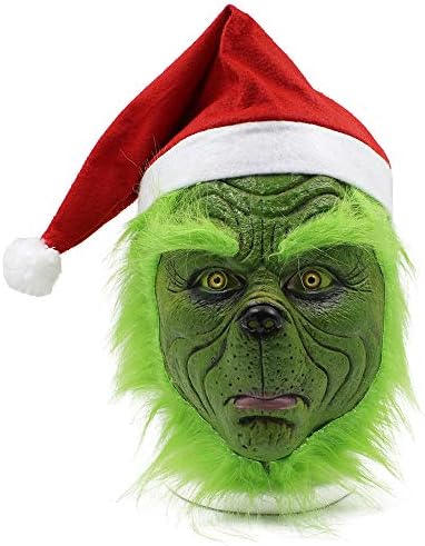 Benks green Cosplay Mask Christmas Halloween Costume Props green Costume Accessories (One size)
