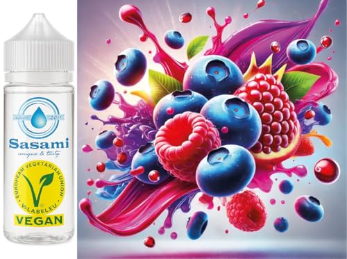 Myrtille framboise - Blueberry Raspberry arôme concentré - Vegan - Sasami - 10 ml