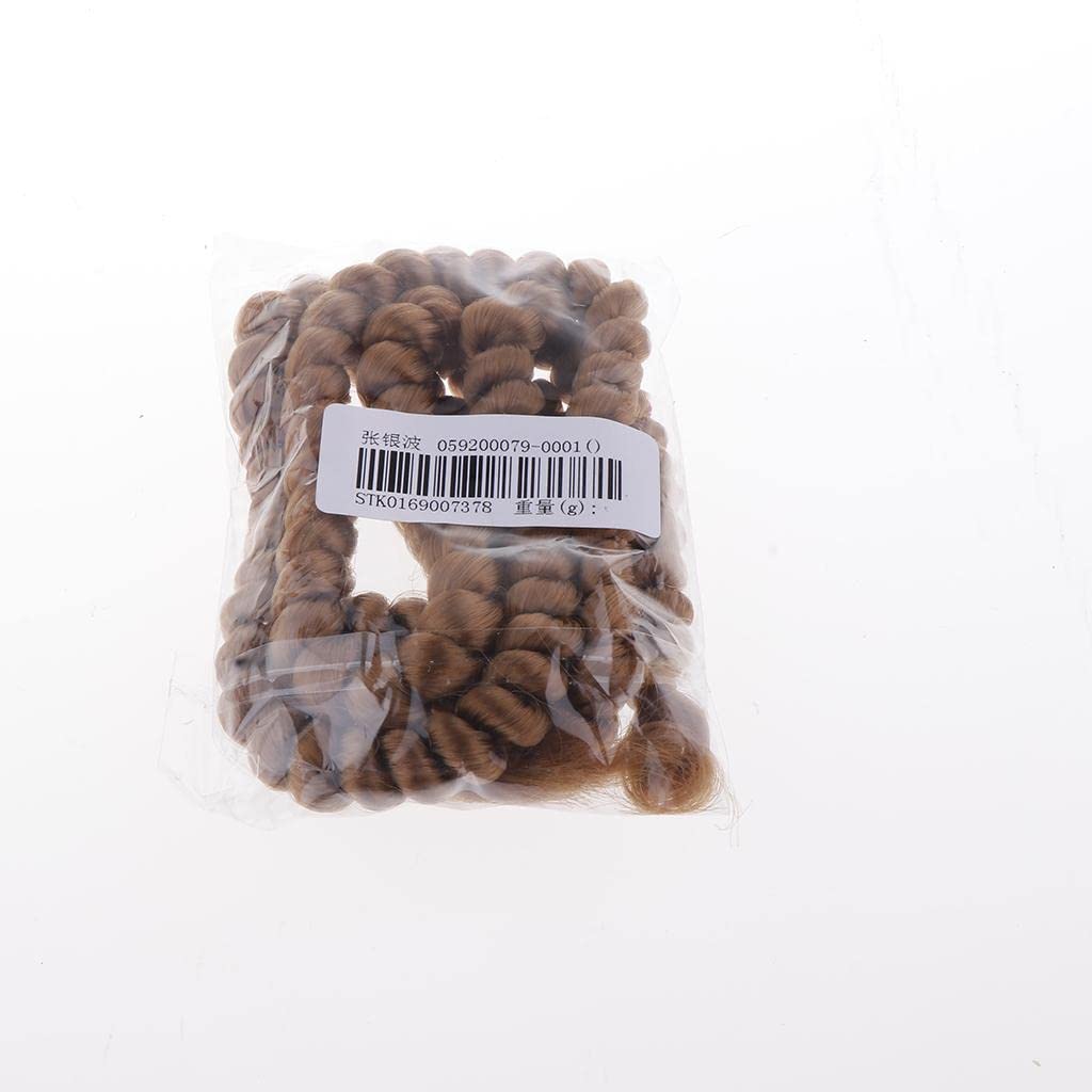 1m Fashion Girl Doll Curly Wig Hairpiece for BJD Doll DIY Accs Dark Brown| Doll Making & Repair |Dolls & Bears-image-4