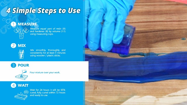 Image of Deep Pour Epoxy Resin Clear 1.5 Gallon 2-4 inch Depths for Table Bar Top Countertop Wood Art Craft, 2 Part Food Safe Self-Leveling Bubble Free Casting Resin Coating Resina Epoxica
