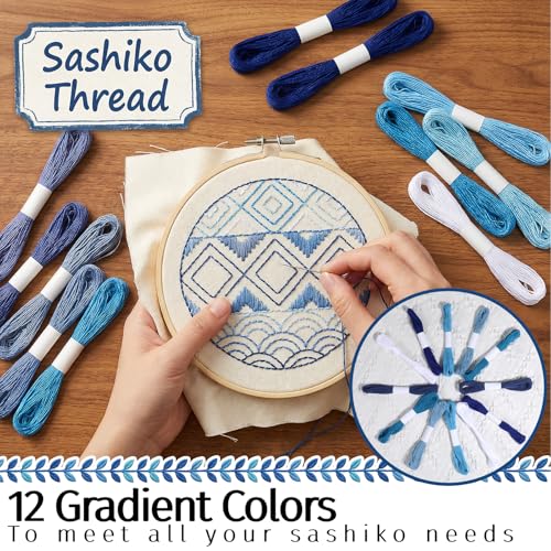 Kit de Hilos Sashiko 81 Piezas para Bordado y Costura miniatura 4
