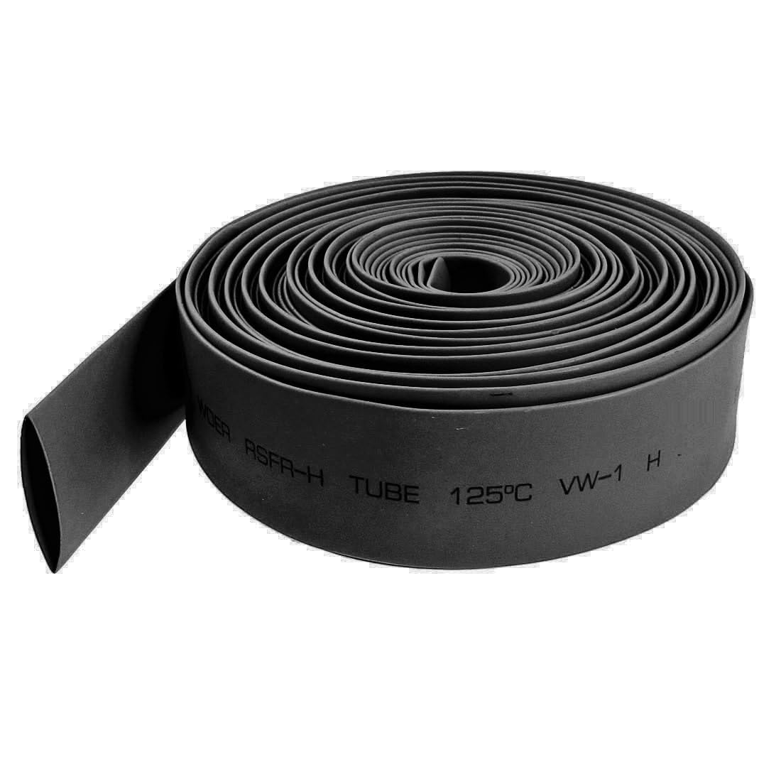 Black Heat Shrink Tube - 2 Meter Cable Sleeve -1