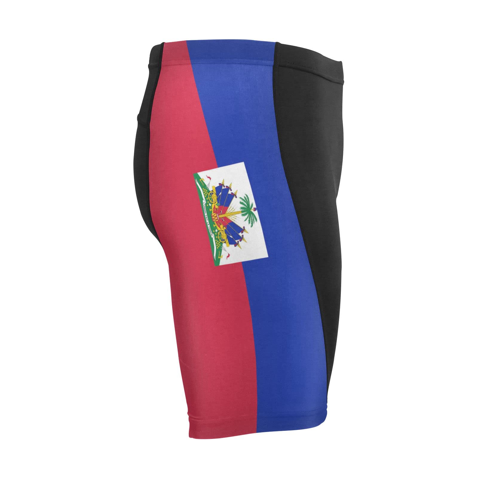 Haiti Flag Men's Bike Shorts Padded Cycling Bicycle Biking Shorts Tight Multicolor