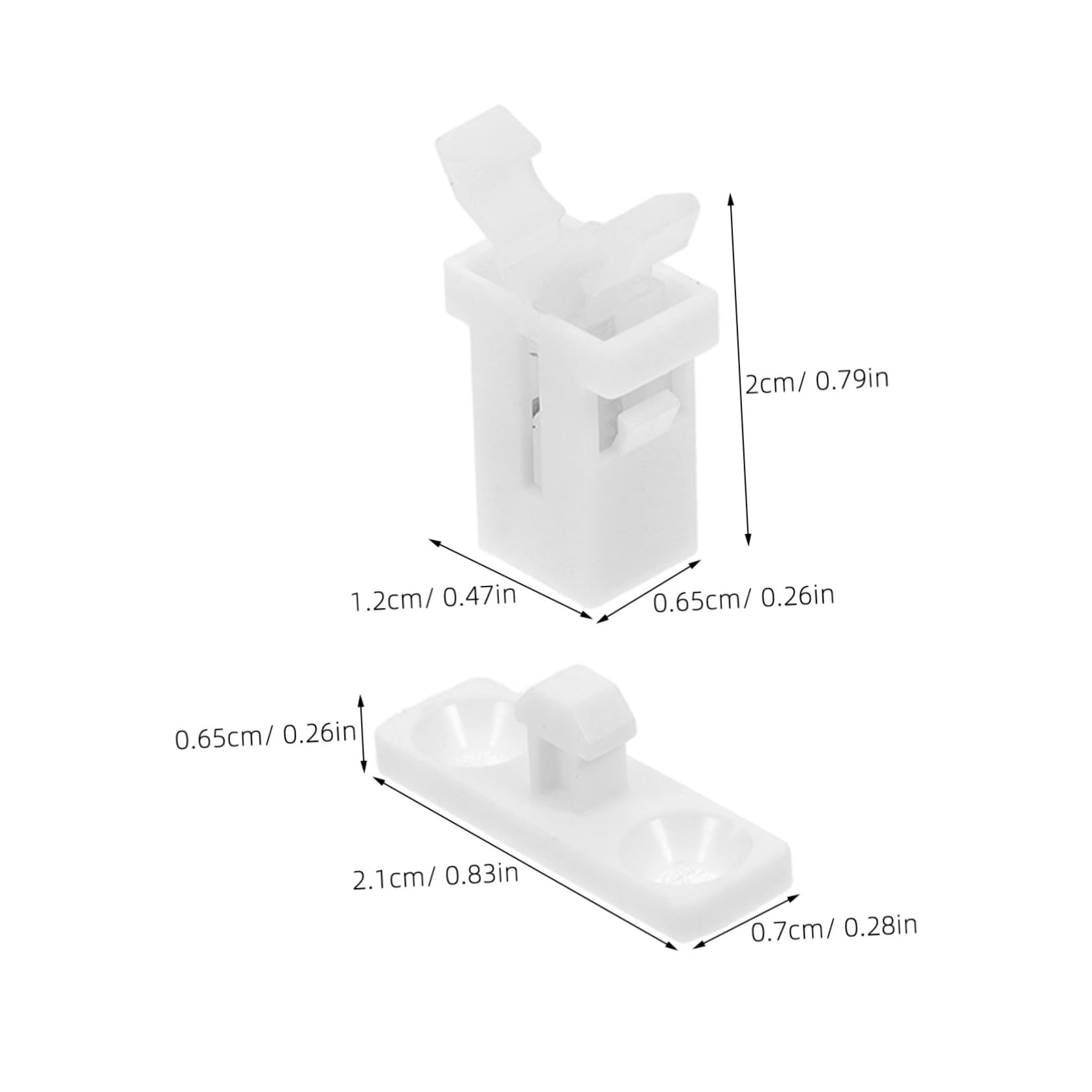 VALICLUD 10 Sets Trash Can Lid Replacement Latch Push Button Clips for Touch Top Garbage Bin Reliable and Material for Secure Fit Easy Installation