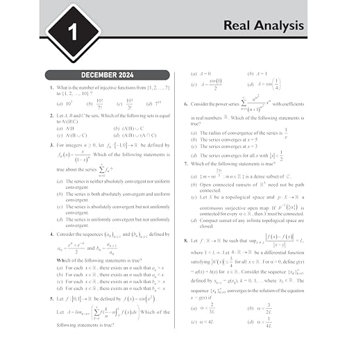 Image of PW CSIR - NET Recap Mathematical Sciences Chapterwise & Yearwise Previous Years Solved Papers (2025-2015) PYQ June 2025 Exam Questions Covered l GATE, TIFR, BARC, and IIT JAM Exams