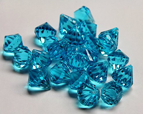 2lb of 20 Carat Turquoise Acrylic Diamonds - Big Diamonds Big Bling