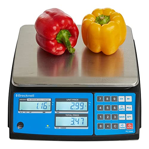 Brecknell PC3060, Dual Range Price Computing Scale, 30/60lb x 0.01/0.02lb, NTEP