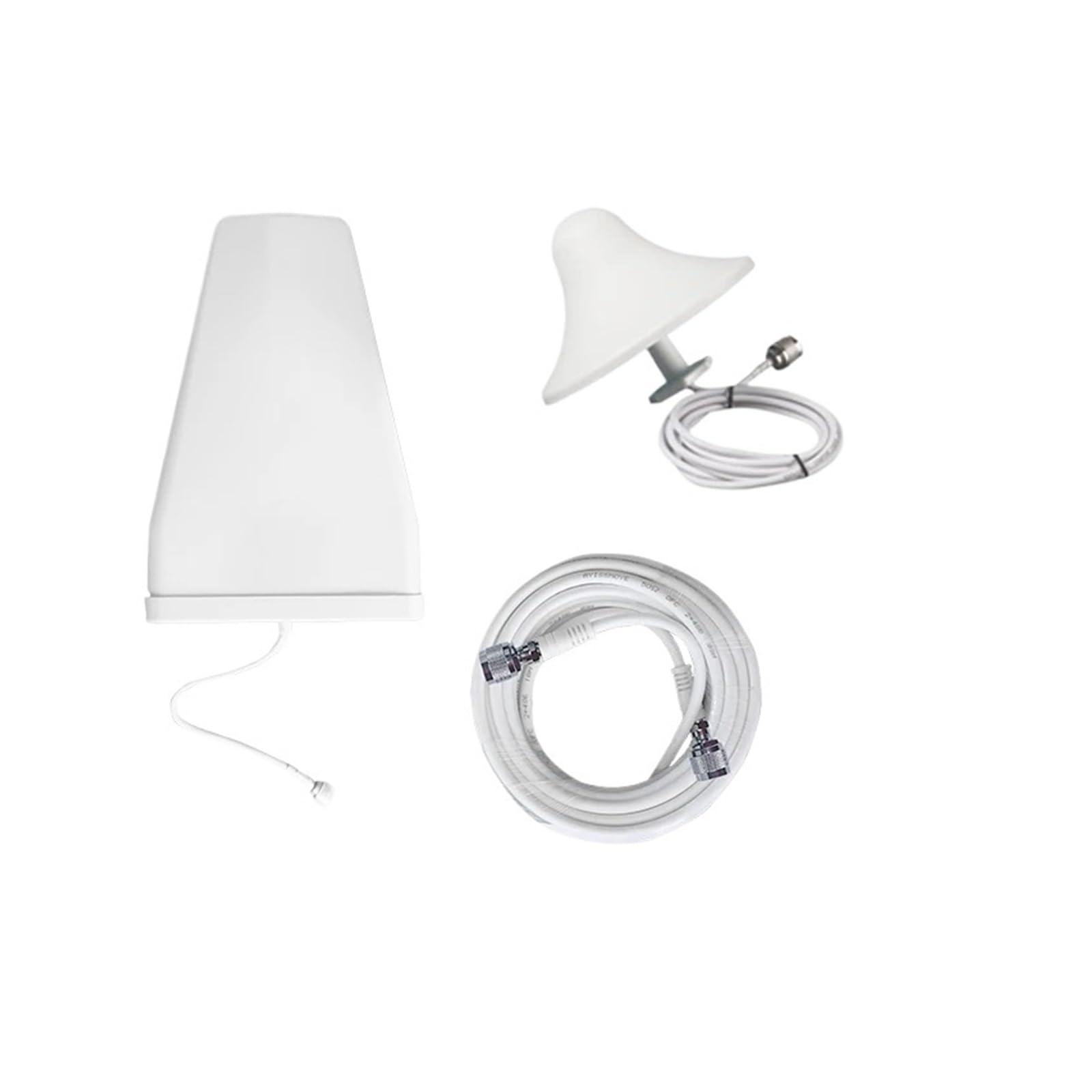 Amplificatore Ripetitore Segnale Telefonico 698-2700MHz 4G 3G 2G LTE CDMA GSM DCS Femmina Set Antenna Interna Ed Esterna Copertura più ampia(Suit 4)