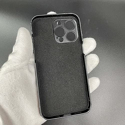 Coque iPhone 13 Pro Max cuir d'autruche gris resolvant les problemes de rayures - 4