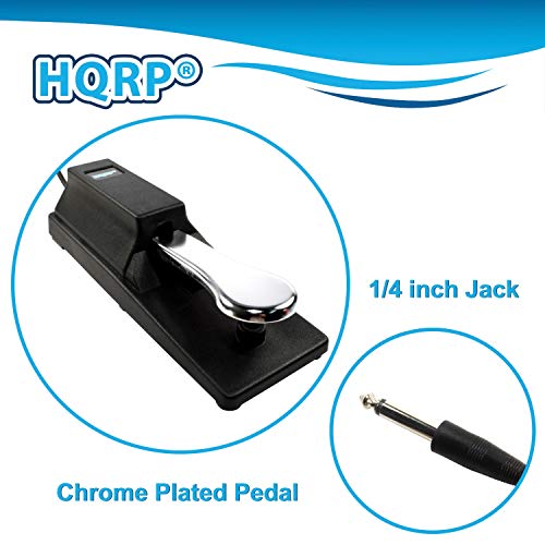 image for HQRP Sustain Pedal compatible with Casio CTK-2090 CTK-2400 CTK-4200 CT