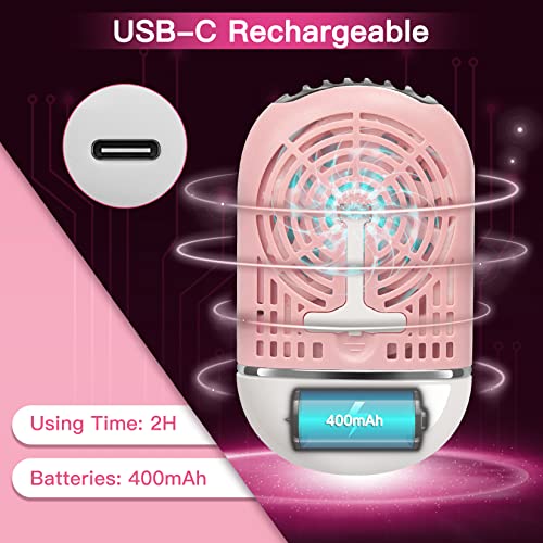 Mlogiroa Lash Fan Mini Portable Eyelash Fan Handheld Lash Fan Dryer For Eyelash Extensions Rechargeable Usb C Eyelash Dryer Air Cooling Blower Fan With Built In Sponge Lash Extension Application(Pink) #TOP2