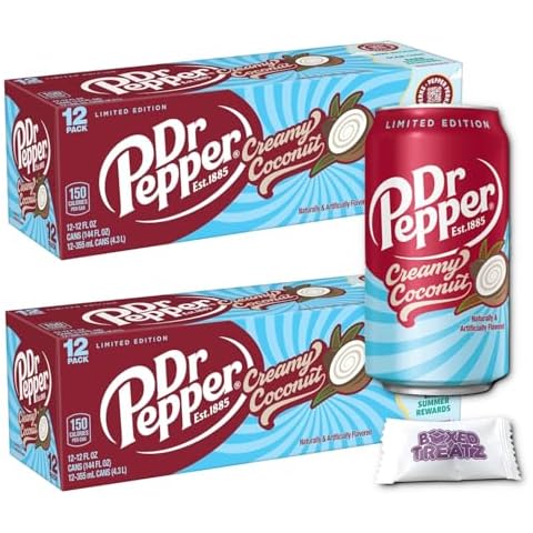 Dr Pepper Creamy Coconut Flavour Drink Cans Cover