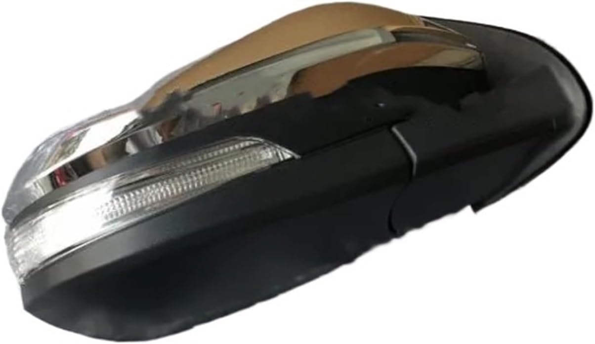 Car Side Rear View Mirror Lamp Assembly Daytime Running Light Compatible For Toyota For HiLux 2015-2019(Chrome right) (Chrome left)