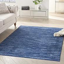 Nourison Home Nourison Essentials Navy Blue 4 x 6 Area Rug - Easy Clean, Non Shedding, Bed Room, Living Room, Dining Room, Kitchen 4 x 6