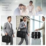 SPAHER Vintage Torba na Laptopa 14 Cala Męska Teczka Prawdziwej Skóry Briefcase Torba na Ramię Torba na Biznesowa Pracy Notebooka Robocza Listonoszka Crossbody Wodoodporna