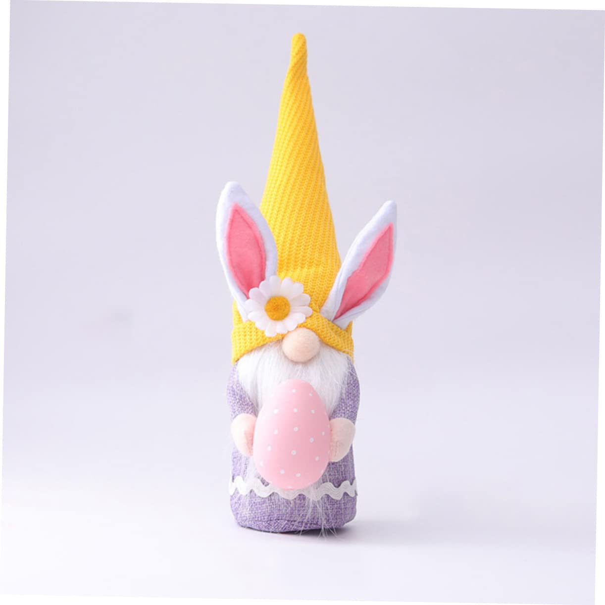 3pezzi Decorazioni Pasquali Coniglio Gnome Peluche Cappello e Cotone Pp per Decorazione Giardino e Patio, Delicate e Carine Bambole da Collezione