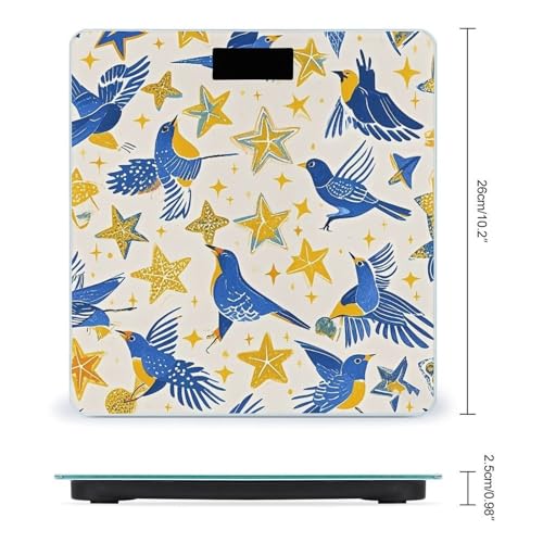 Báscula digital inteligente para baño con diseño Star Bird miniatura 2